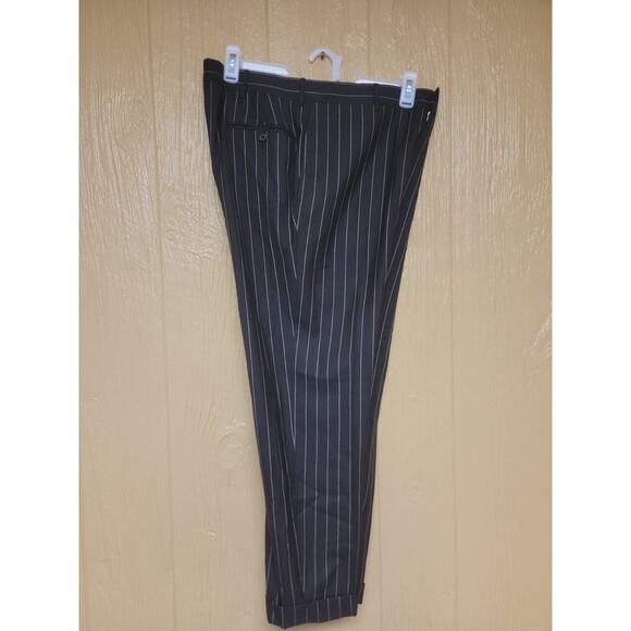 Ralph Lauren Mens Dress Pant 99% Virgin Wool 42 R Pinstripe PHOTO 2 FOR COLOR - Picture 1 of 11